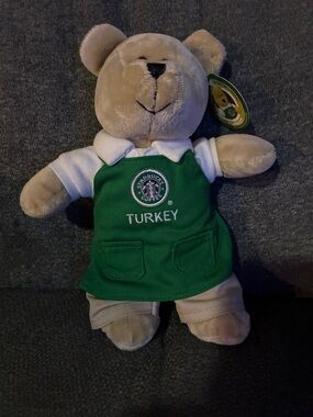 Starbucks Bearista Plush Bear - Turkey/ New with Tag